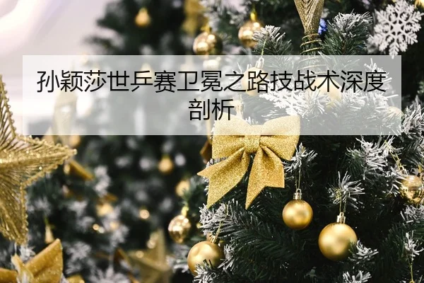 孙颖莎世乒赛卫冕之路技战术深度剖析